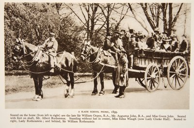 A Slade School Picnic, 1899, photograph from The Times by English Photographer